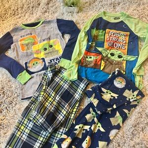 2 pack Pj pajama set baby Yoda Star Wars boys pajama bundle. Super cute,…